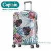 Flower printed ABS+PC film trolley luggage