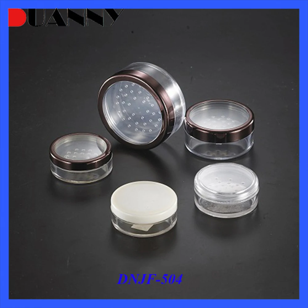 Sifter Jars 10ml For Makeup Products Clear Cosmetic Powder Jar 20ml With White Lid,20ml Clear