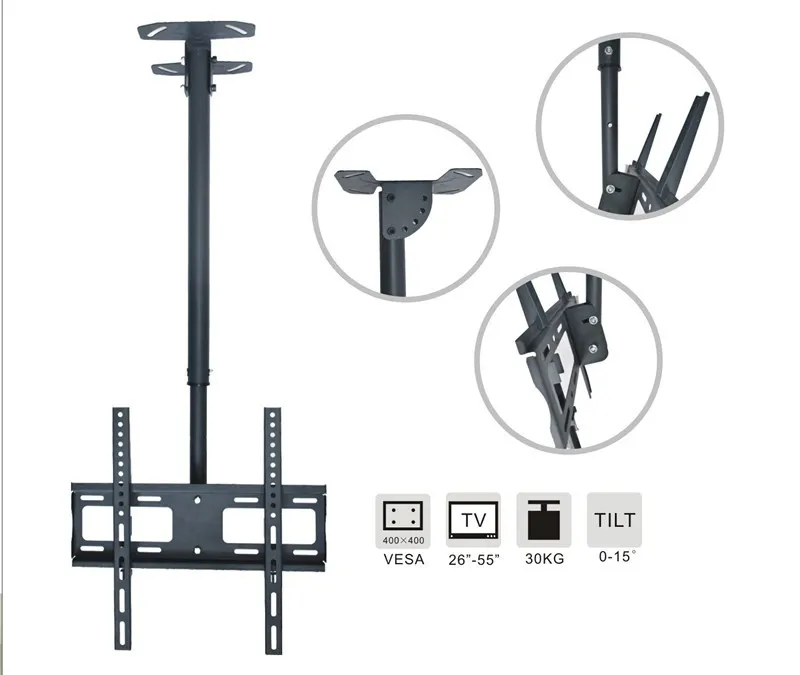 32"65" Motorized 360 Degree Tilt Ceiling Tv Mount Telescopic Tv Mount Buy Telescopic Tv Mount