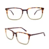BOA1013 custom logo color square tortoise acetate optical frames