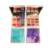 Square Custom Shiny Glossy Compact Pressed Eye Shadow Custom Eyeshadow Palette