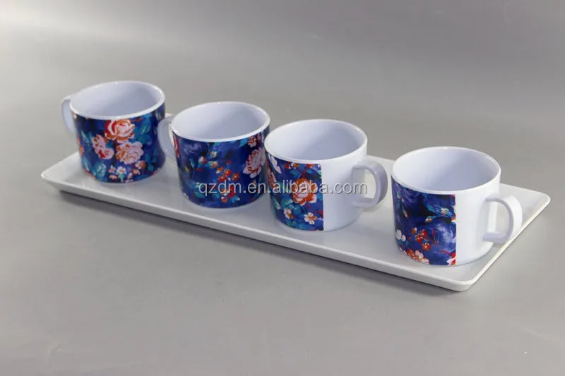 Melamine Tray And Tea Cup Sets