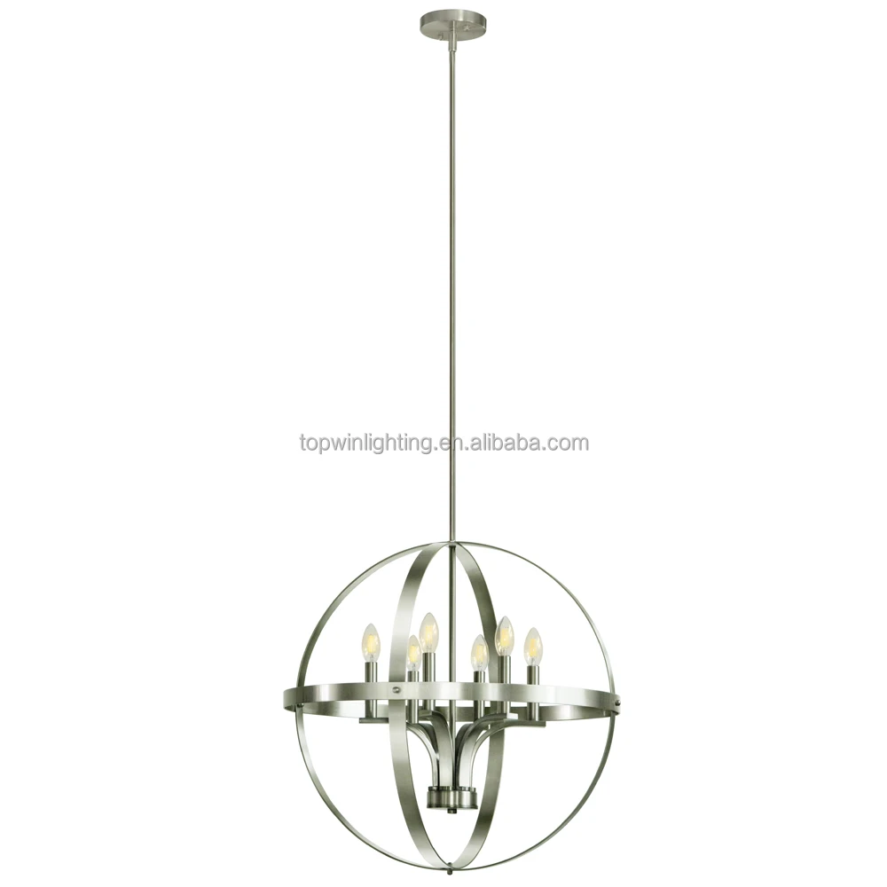 3,6,8 light minimalist sphere Chandelier, LED Modern Pendant Light, UL approved CH364 series