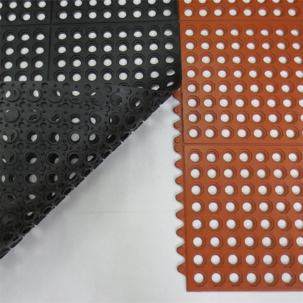 Safety Rubber Deck Floor Mat Antislip Interlocking Boat Rubber Flooring Impa 511071 For Lashing