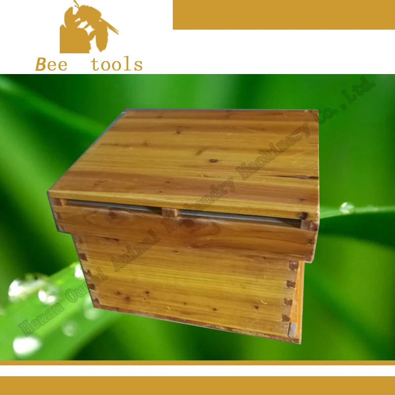 10 फ्रेम लकड़ी के बक्से मधुमक्खी पालन के उपकरण मधुमक्खी का छत्ता बॉक्स