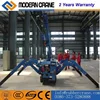 Mini spider crane crawler crane with 5 booms radio control for sale 3 ton