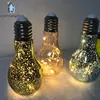 Christmas creative led light bulb shaped glass bottle