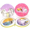 ROUND SHAPE METAL TIN CD DVD STORAGE BOX WITH ZIPPER HOLDING 24 PCS DISCS