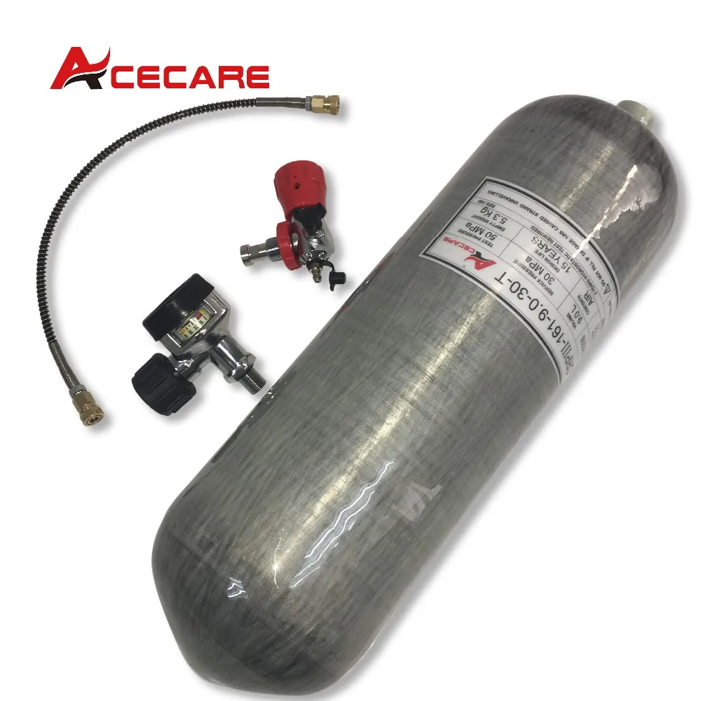 2018 Latest 9l Pcp Air Gun Rifle Air Refill High Pressure Carbon Fiber