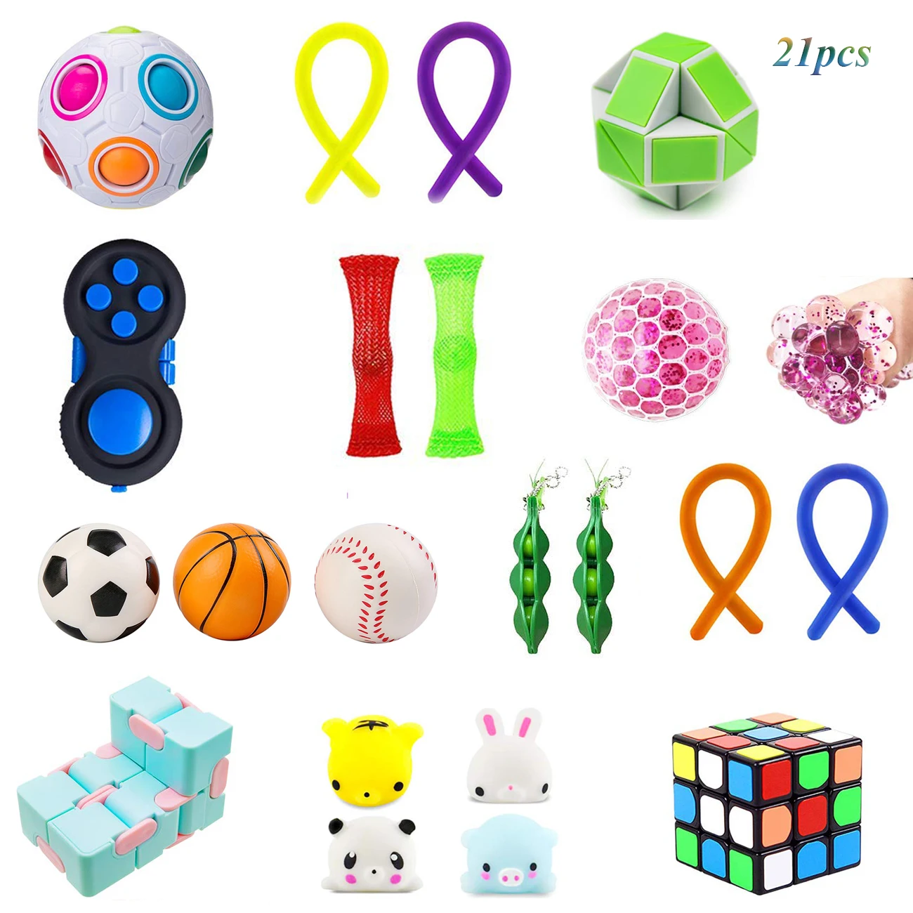 Sensory Fidget Toys Bundle dna Stress Relief Balls With Fidget Hand Sensory Fidget Toys Bundle dna Stress Relief Balls With Fidget Hand