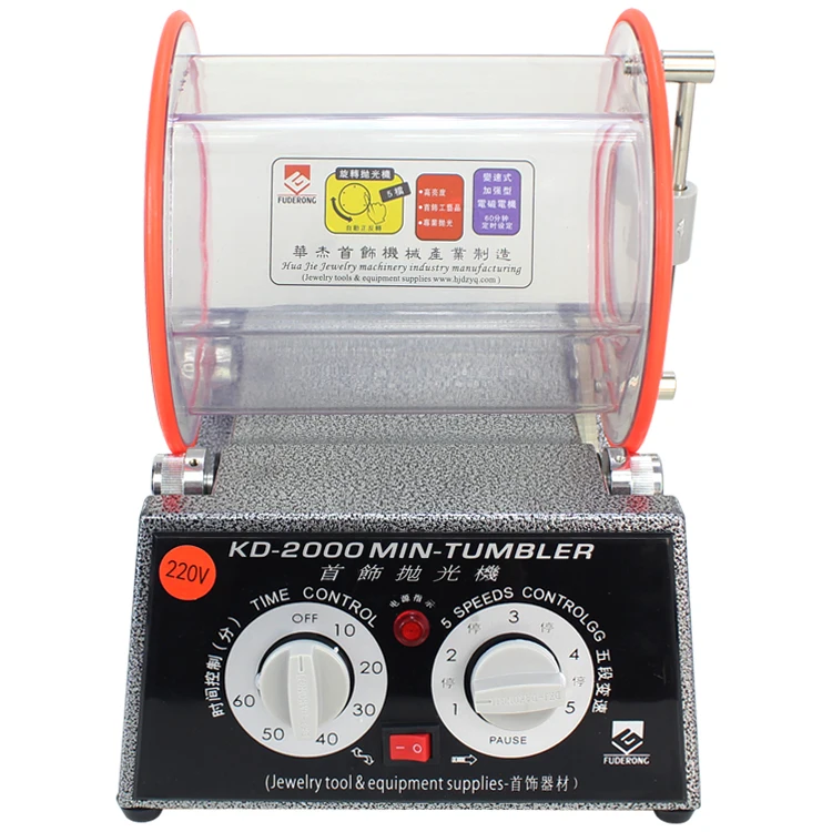 Hersteller! KD-2000 Rotary Tumbler, Mini Tumbler mit Kapazität 5 kg, Rock Tumbler