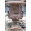 Red Granite Planters, Granite Flowerpots, Stone Planters