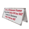 China Supplier Outdoor Advertising Exhibition A Frame Vinyl Banner Stand