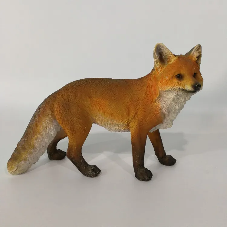 High Quality Polyresin Animal Ornaments Fox Statue In Sculptures - Buy 