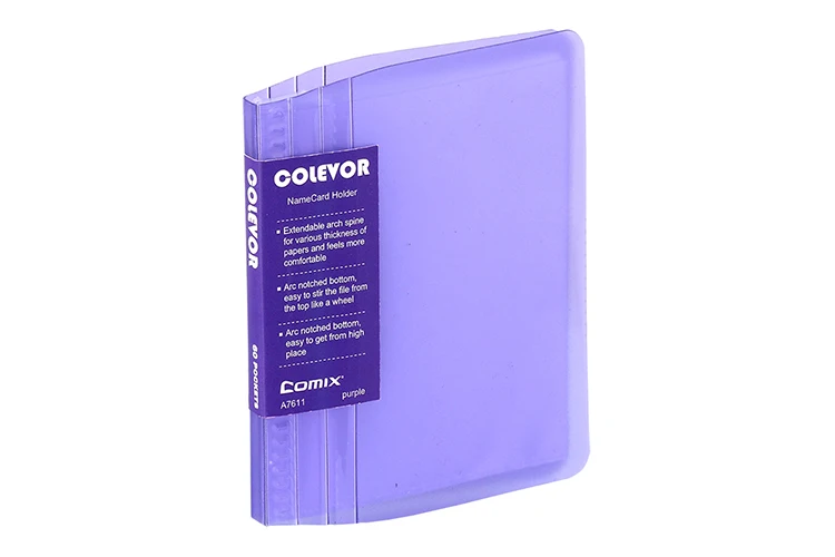 Comix Extendable Spine 120 60 Cards Big Capacity Plastic Business Card