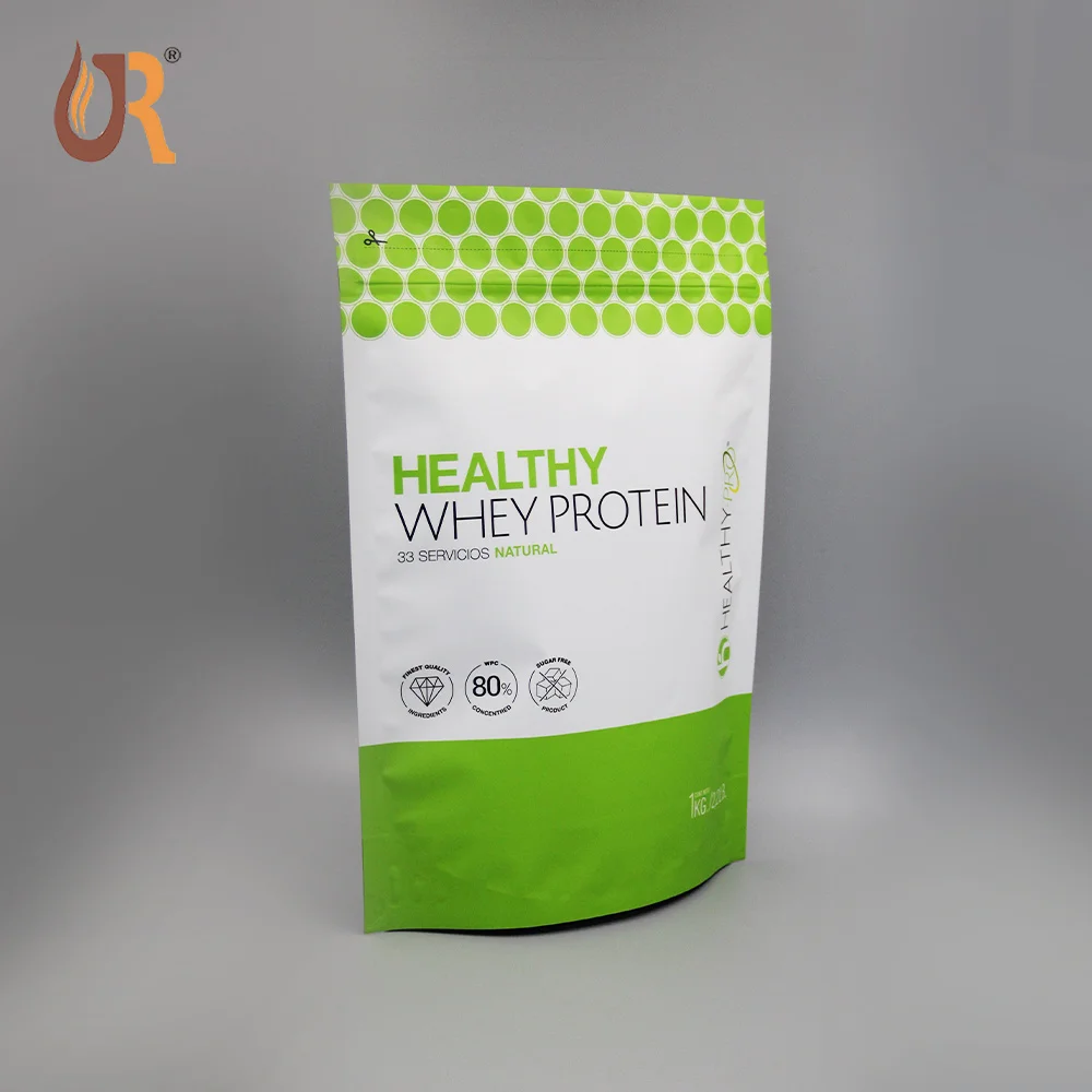 Whey Protein Powder Packaging Bags/stand Up Pouch With Ziplock For Whey
