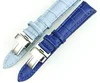light/deep blue genuin leather watch straps