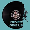 Rock climbing art wall clock vinyl record wall clock