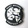 Modern Saint Michael Protect Us PVC rubber morale Patch