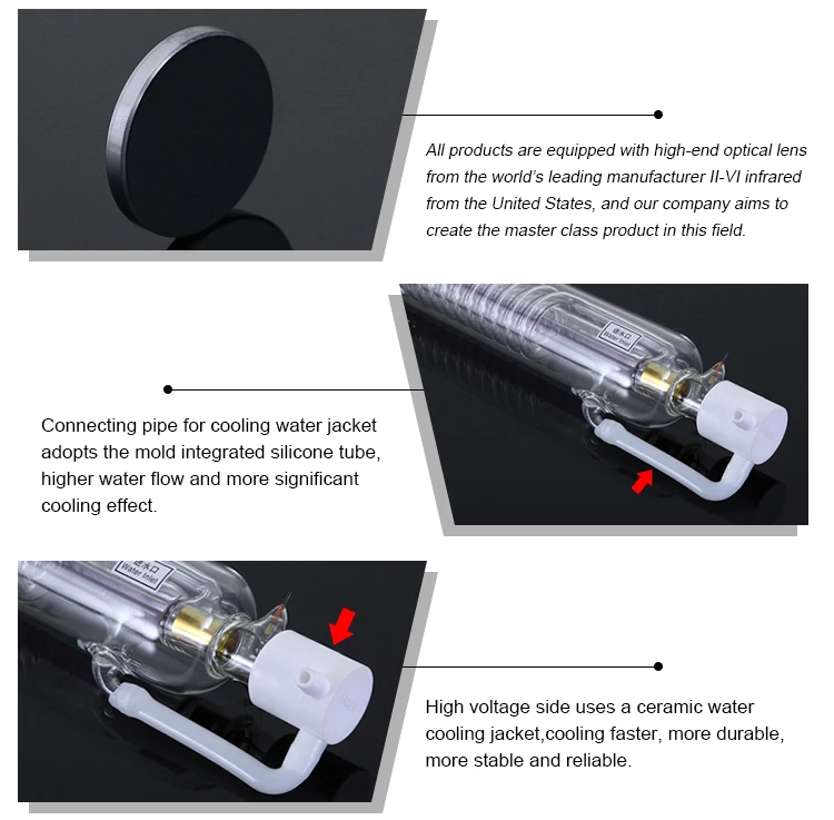 Lasea Efr Laser Tube Co2 80w 1600*60mm Catalyst Coating 18 Months ...