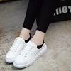 Promotion Factory Price Spring women Casual shoes White PU Sport Skate shoes