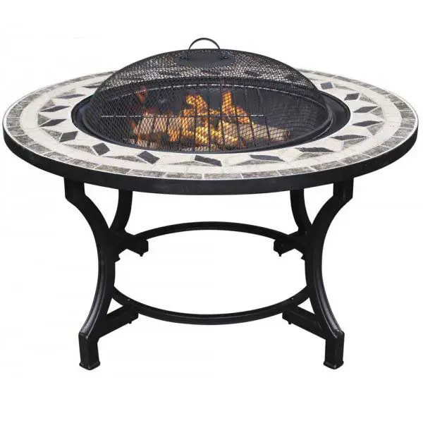 Catenta Mosaic Bbq Fire Pit Outdoor Fire Pit For Brazier Garden