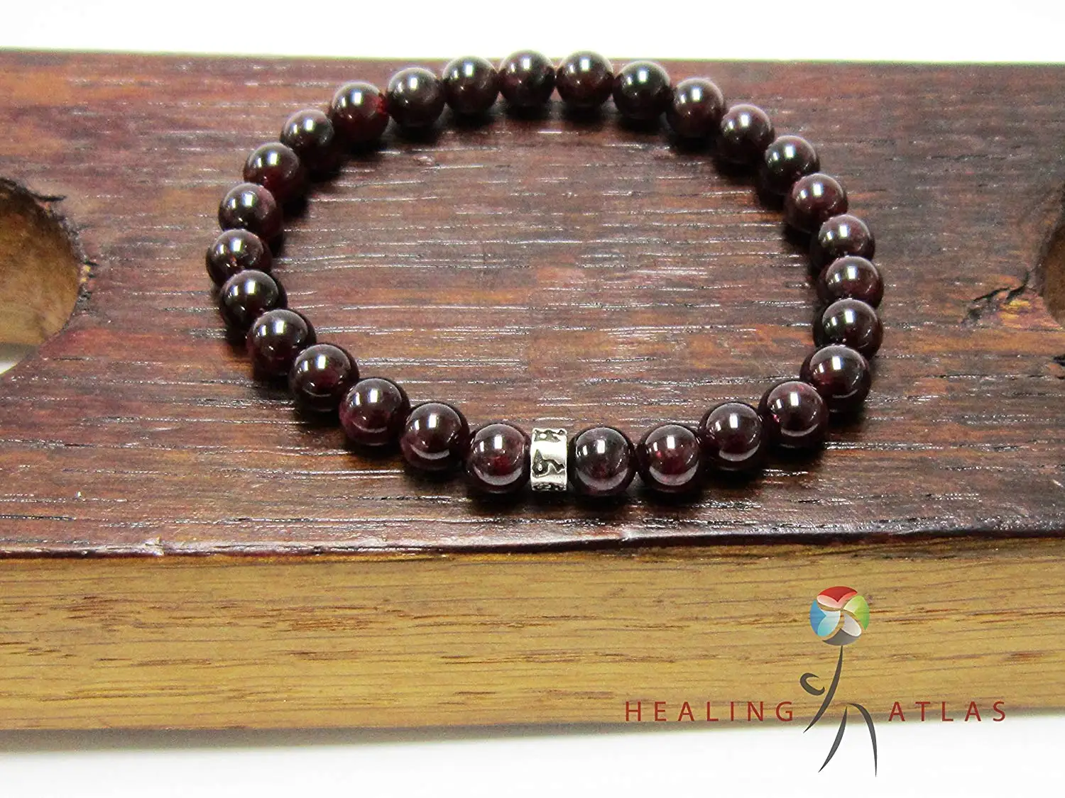 CaratYogi Genuine Garnet 925 Sterling Silver Charms January Birthstone Pendant Chakra Healing Brown Red