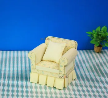 Dollhouse Furniture Fine 1 12 Scale Miniature Simple Sofa Model