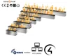 Inno living fire 36 inch black/silver wifi electric real flame ethanol fireplace