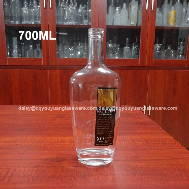 Premium Liquor Empty Crystal Clear Bottle 700ml For Brandy Xo Buy