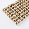 8mm 10mm Gemstone Spacer Beads Ball Stripe Pattern Glass Round Gemstone Beads