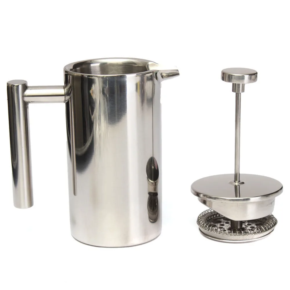 0 35l 8l 1 0l Hotel Use Double Wall French Press Coffee Maker 0 35l 8l 1 0l Hotel Use Double Wall French Press Coffee Maker Stainless