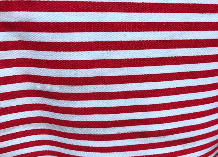 Good Texture Factory Price Waterproof Red White Stripe Printed Poly ...