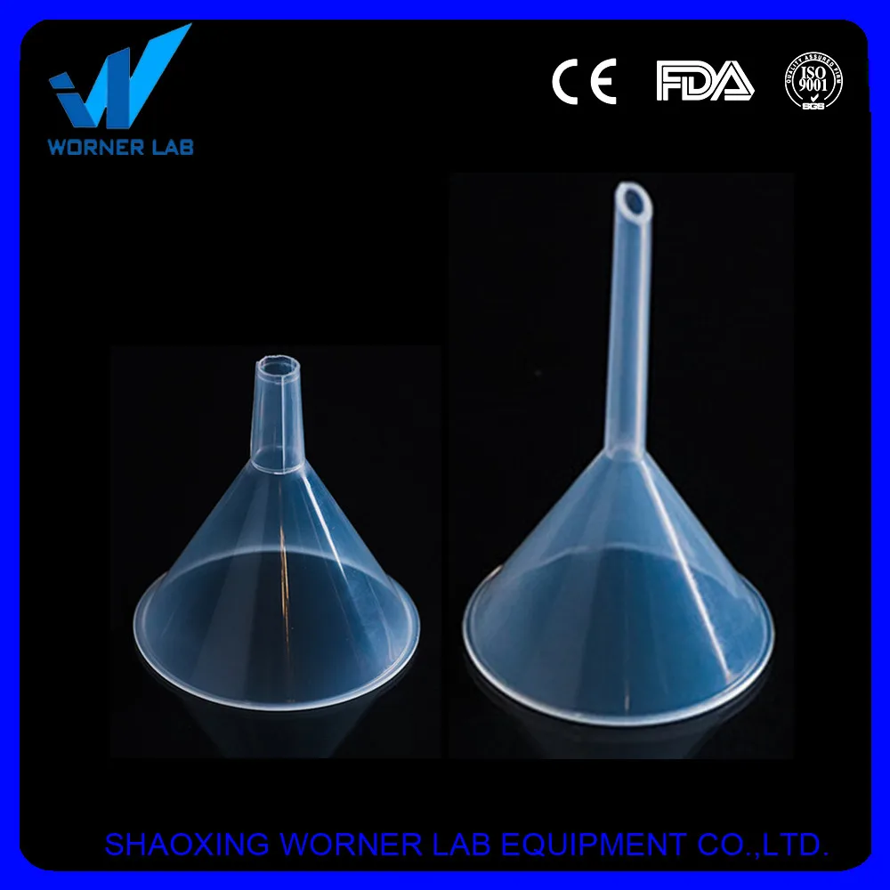 50mm,60mm,75mm,90mm,120mm,150mm Lab Disposable Funnel
