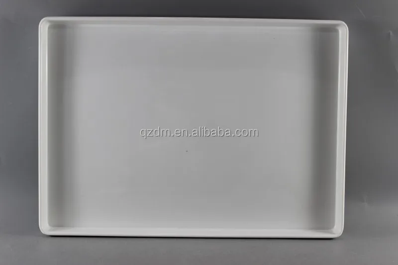 11.5" Melamine base tray , White hotelware tray