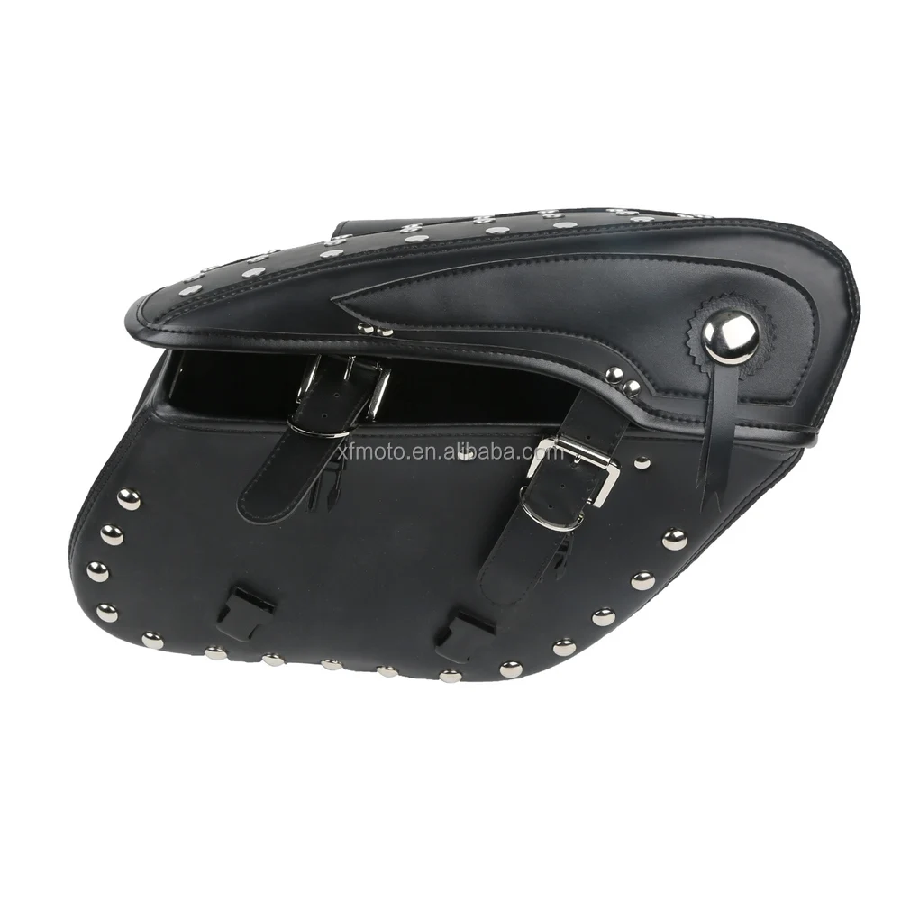 Leather Saddlebags For Dyna Night Rod Blackline Xl883 1200 19822018 Buy Leather Saddlebag For