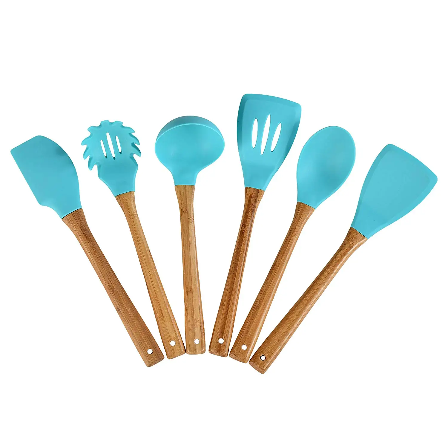 bamboo silicone utensils