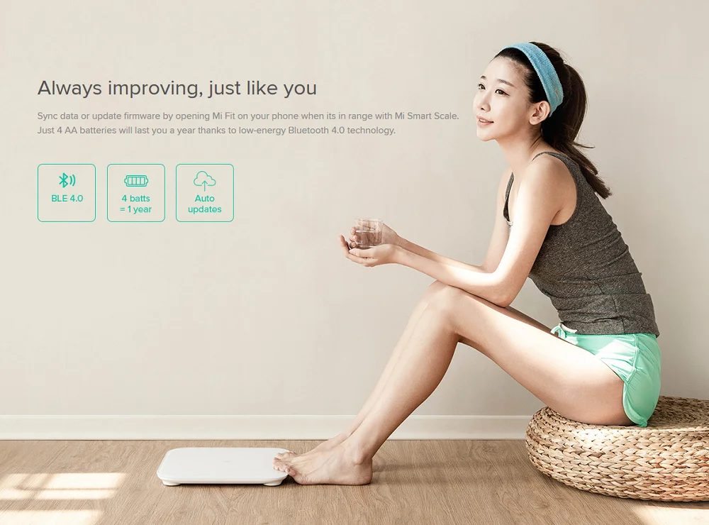 Original Xiaomi Mi Smart Scale Gen 1 English Version Hidden Graphical