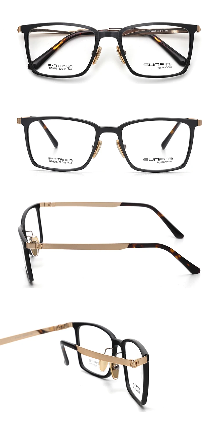 eyeglasses frame with titanium temple