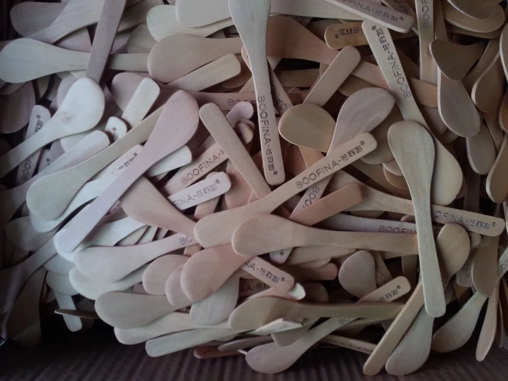 Facial Mask Spatula Wooden Stick Mask Wooden Spatulas Small Scraper Cosmetic Facial Mask Scoop