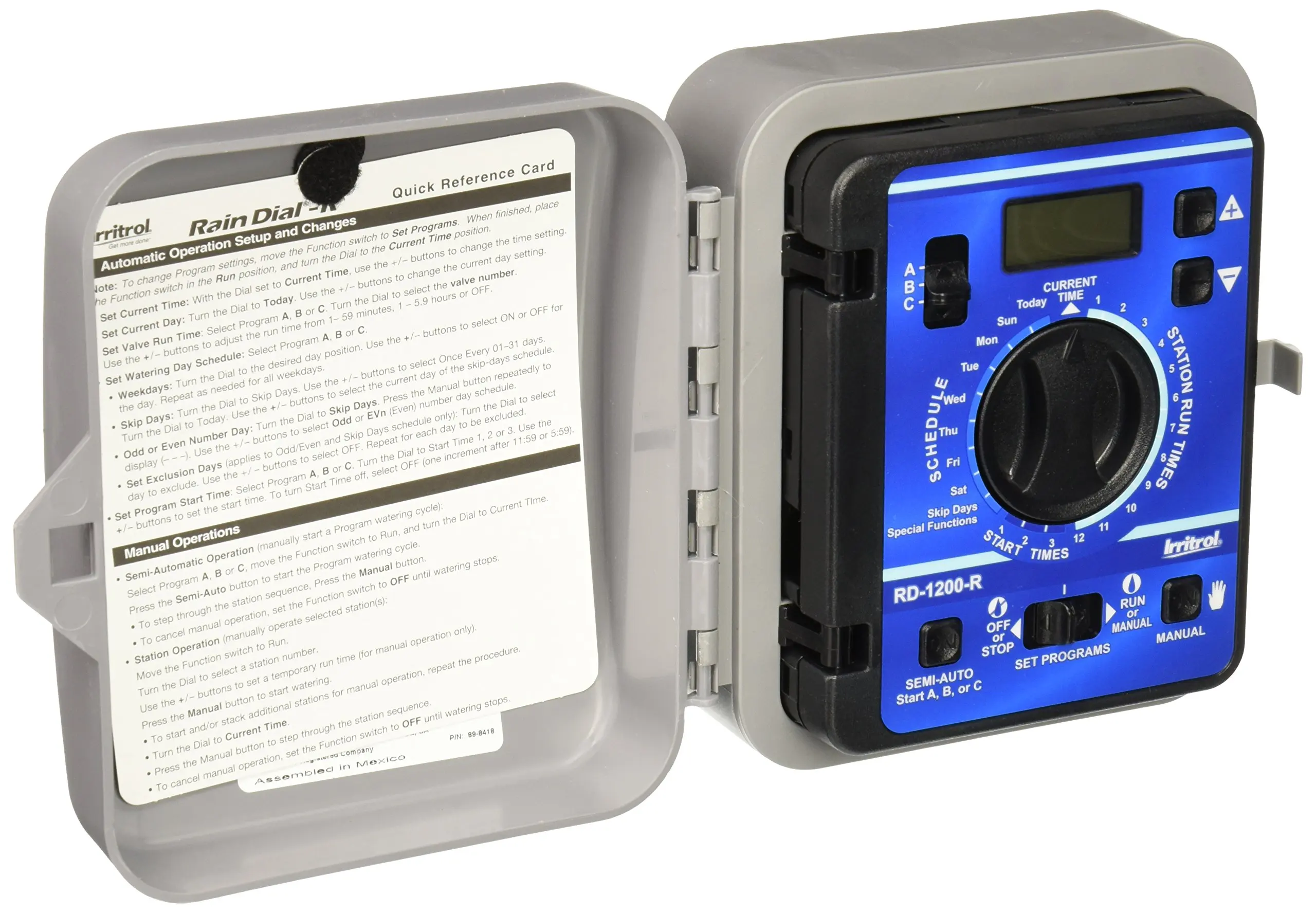 Irritrol rain dial how to open