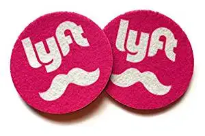 Lyft Cup holder coasters - Set of two super absorbent car coasters - Can be used as Wine Coasters - Lyft cup holder coasters - Set of two super absorbent car coasters