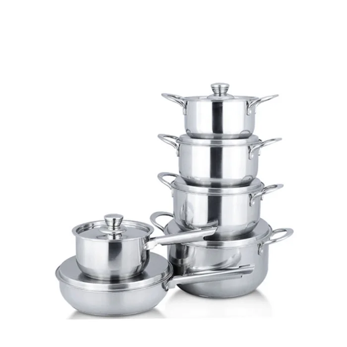 Kitchen Cookware Sets Italian Sandwich Bottom Stainless Steel Cookware