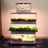 2018 new design eco-kitchen intelligent 120W indoor home gardening hydroponic growing system with 3 tier rack 6 water tanks