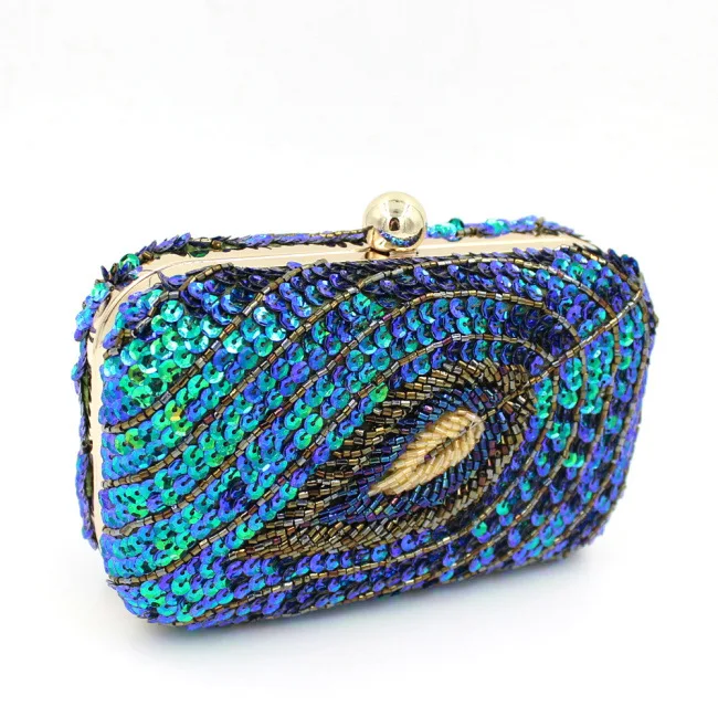 gold sequin evening bag