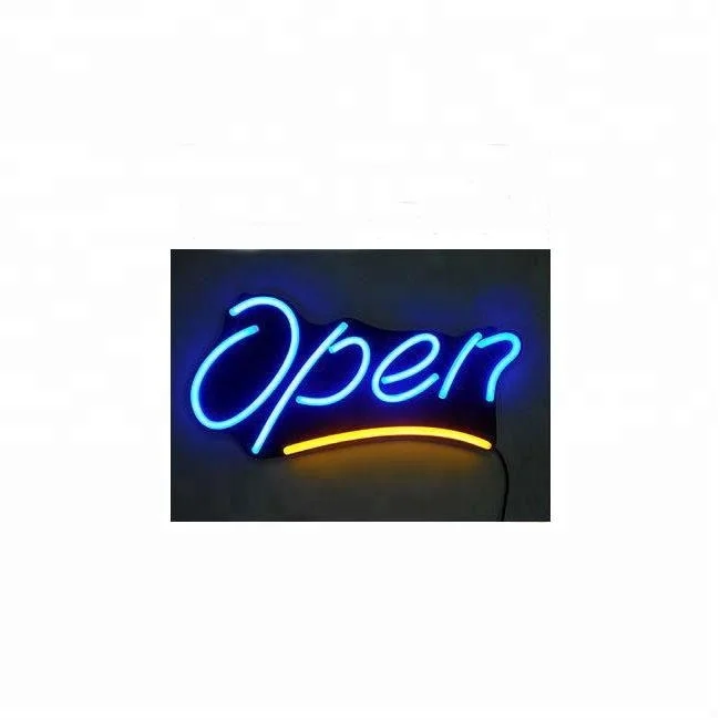 High quality any shape custom open neon sign light for coffee shop