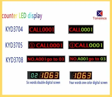 New Arrival Wired/ Wireless LED display for queue system for Bank/Supermarket