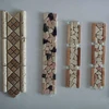 Beige and White marble mosaic BORDER tile Decorative thread