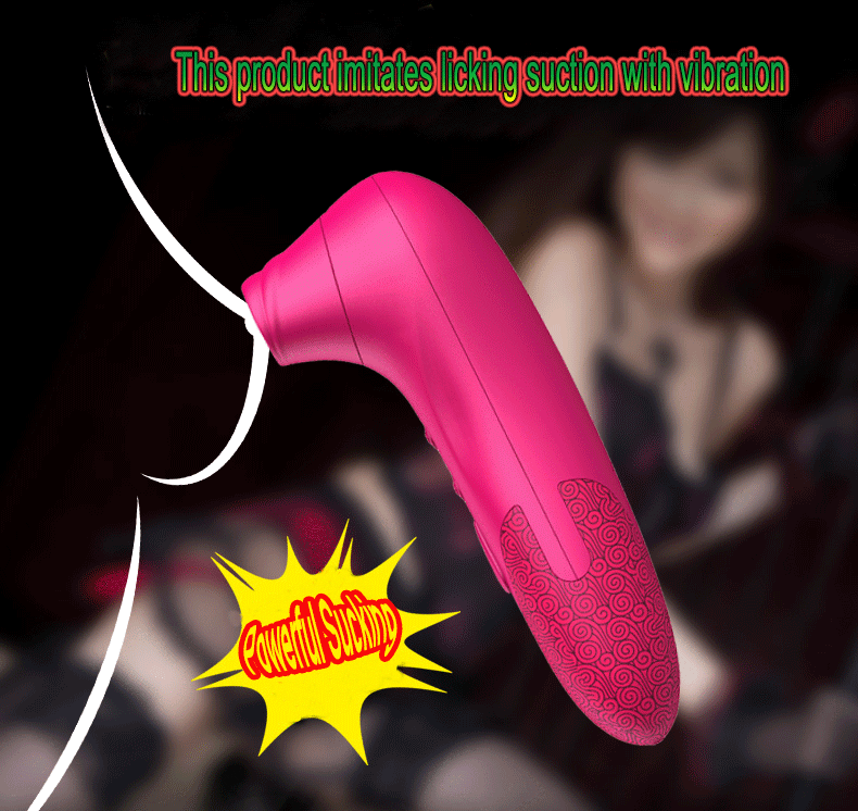 Rose Red Electric Female Breast Sex Toys Vibrator Sucking