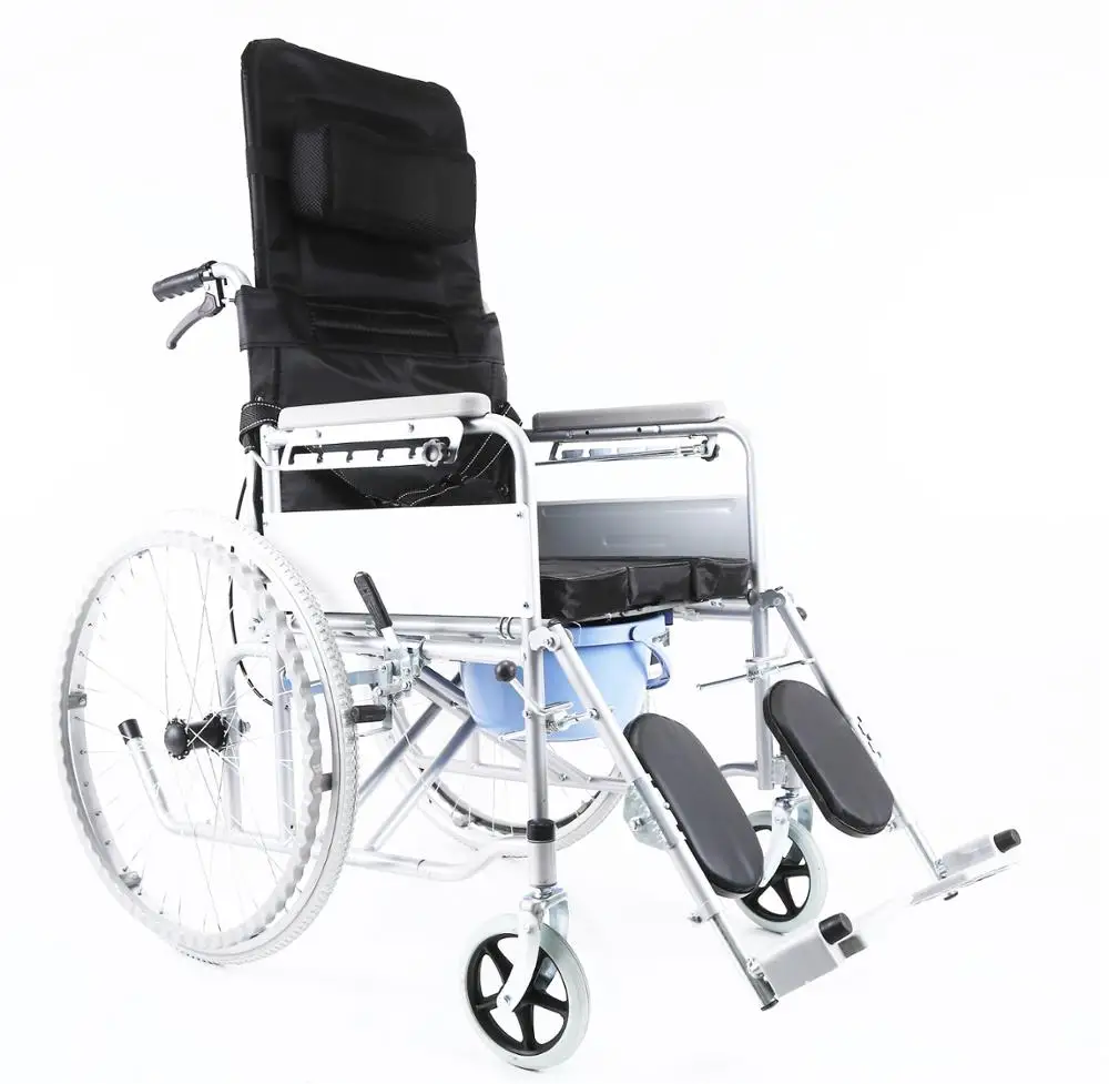 Standard Width Adjustable Height Foldable Manual Lightweight Wheelchair
